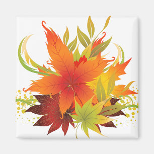 Autumn Leaves Thanksgiving Magnet