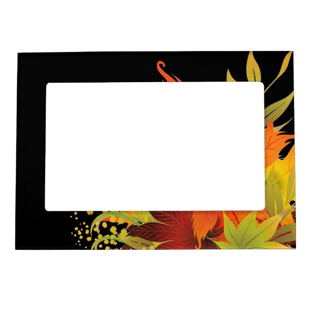 Autumn Leaves Thanksgiving Magnetic Frame (Front)