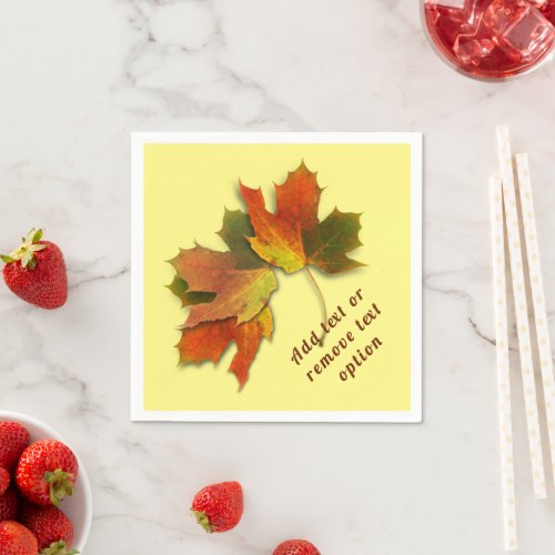 Autumn Leaves Thanksgiving Napkins