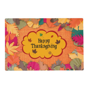 Autumn Leaves, Thanksgiving, Placemat