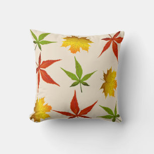 Autumn Leaves Thanksgiving Throw Pillow