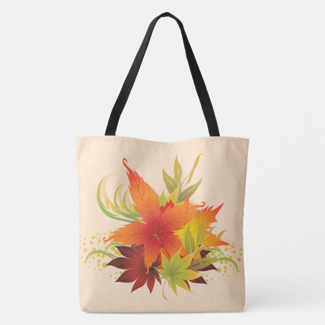 Autumn Leaves Thanksgiving Tote Bag (Back)