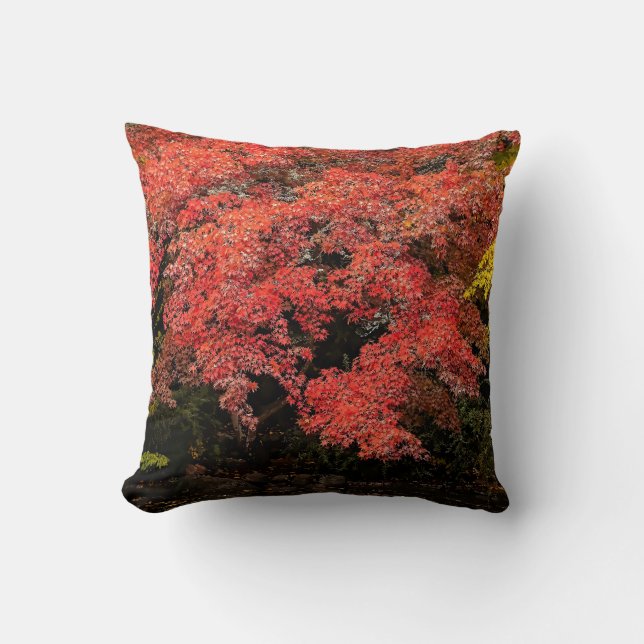 AUTUMN LEAVES THROW PILLOW (Front)