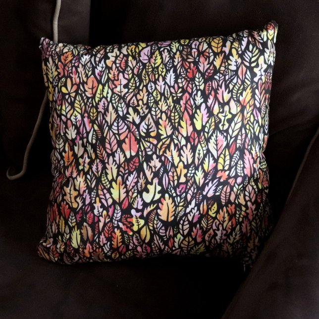 Autumn Leaves Throw Pillow (Creator Uploaded)
