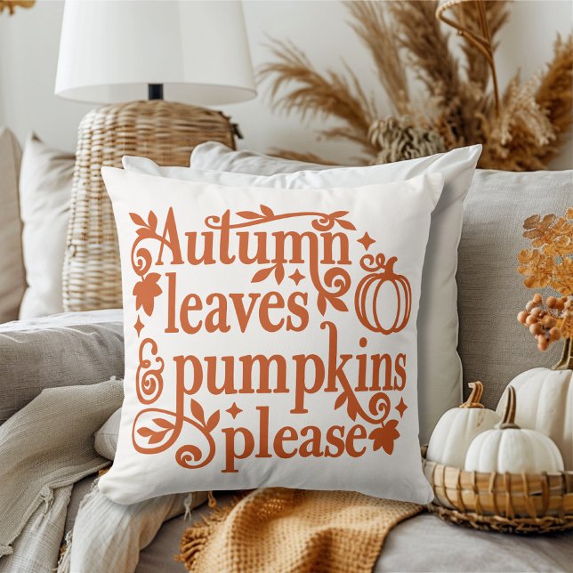 Autumn Leaves  Throw Pillow (Creator Uploaded)