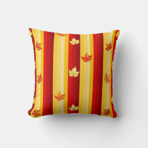 Autumn leaves throw pillow