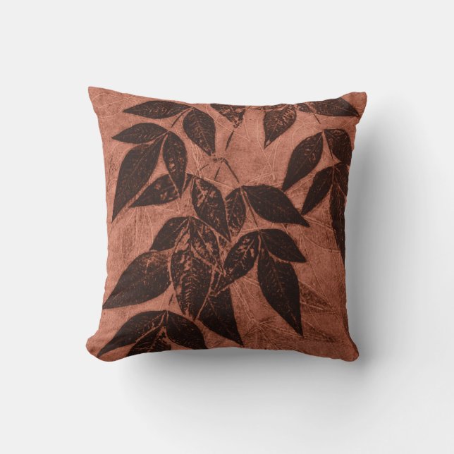 Autumn Leaves Throw Pillow (Front)