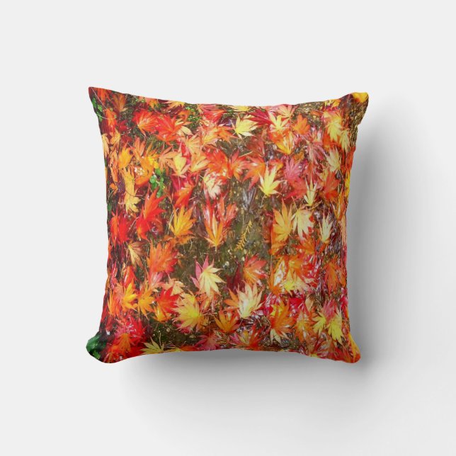 AUTUMN LEAVES THROW PILLOW (Front)