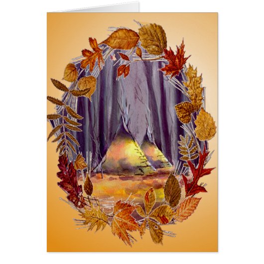 AUTUMN LEAVES & TIPIS by SHARON SHARPE (Front)