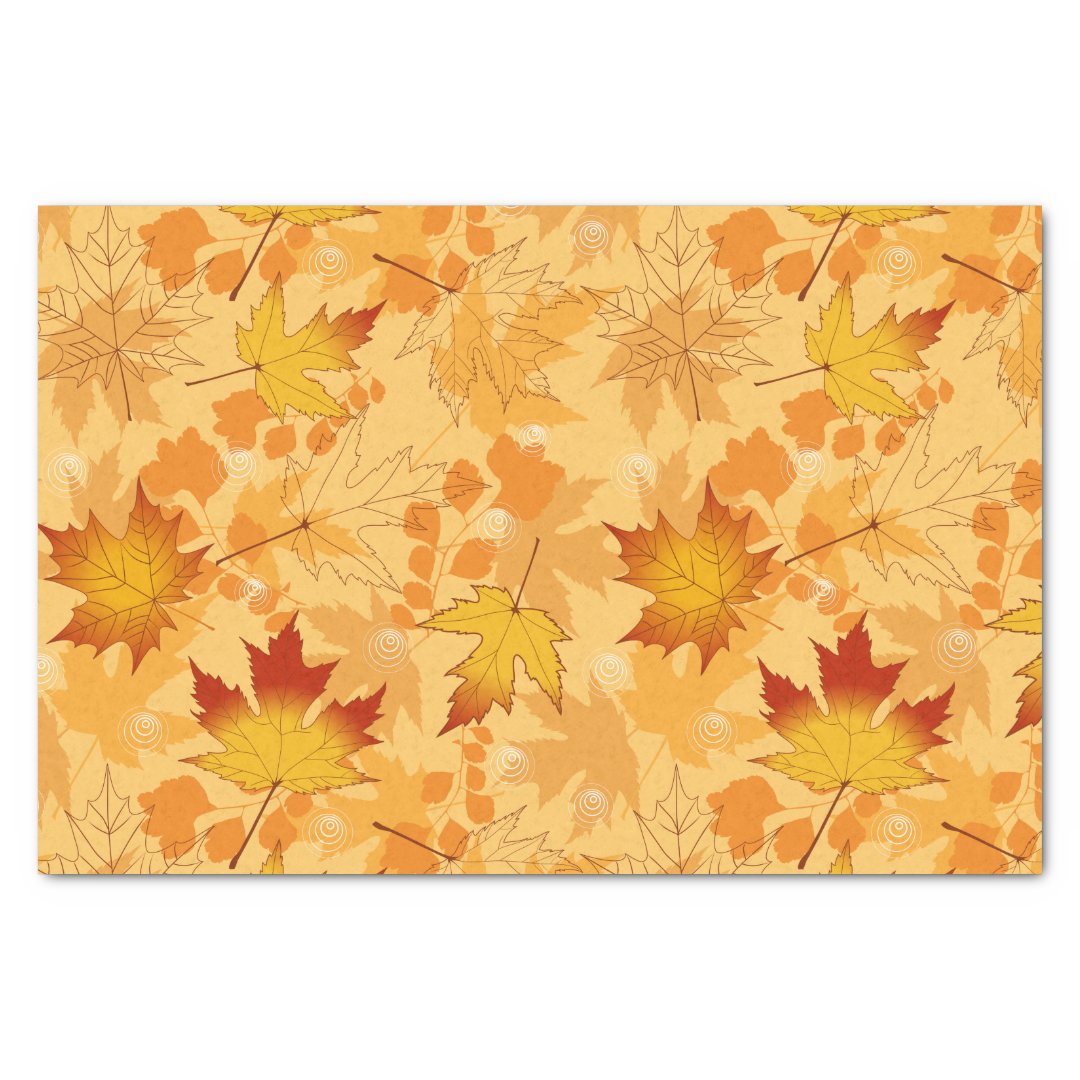 Autumn Leaves Tissue Paper | Zazzle