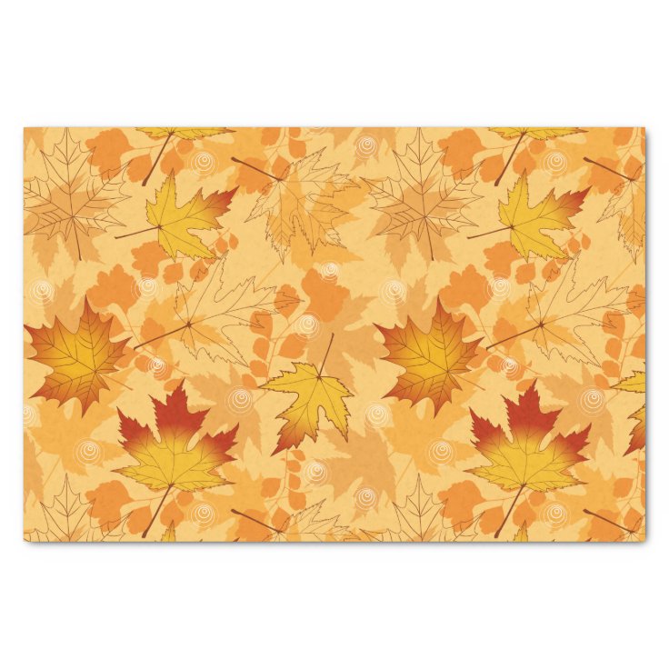Autumn Leaves Tissue Paper Zazzle