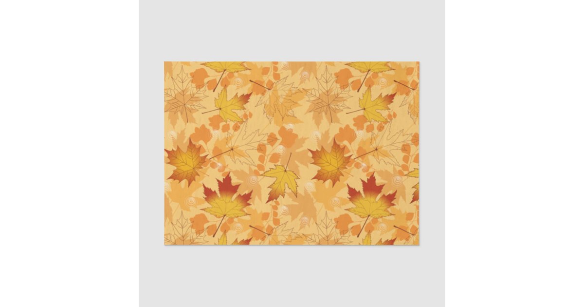 Autumn Leaves Tissue Paper | Zazzle