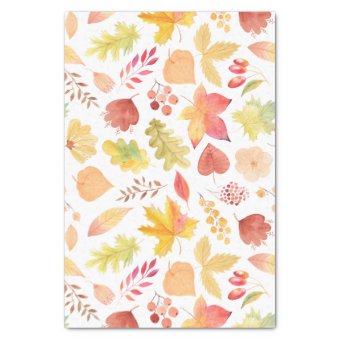 Autumn Leaves Tissue Paper | Zazzle