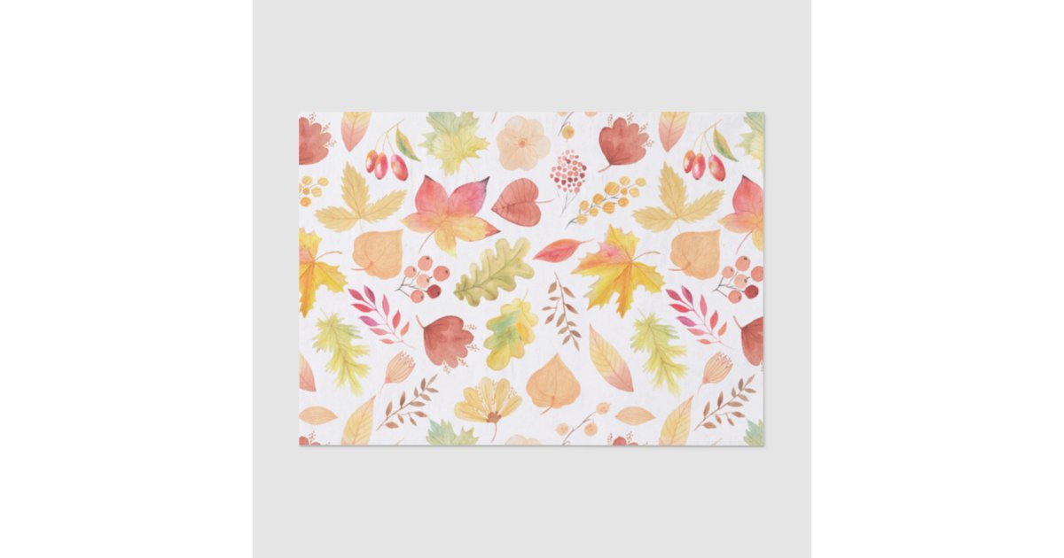 Autumn Leaves Tissue Paper | Zazzle