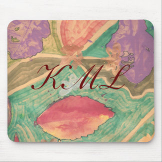 Autumn leaves--to monogram mouse pad