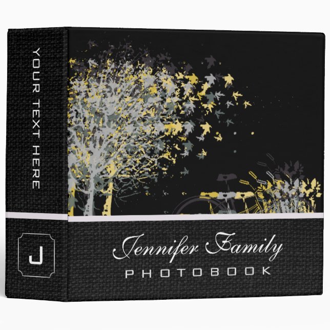 Autumn Leaves Trees Family Photo Books #2 3 Ring Binder (Front/Spine)