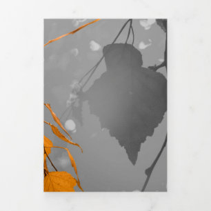 Autumn Leaves Tri-Fold Holiday Card