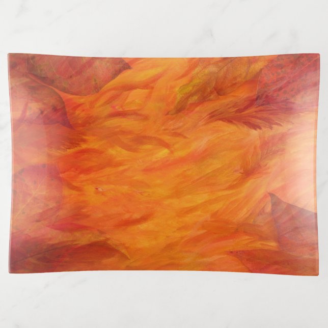 Autumn Leaves  Trinket Tray (Front)