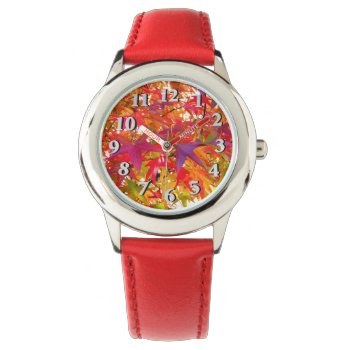 Autumn Leaves Watch by efhenneke at Zazzle