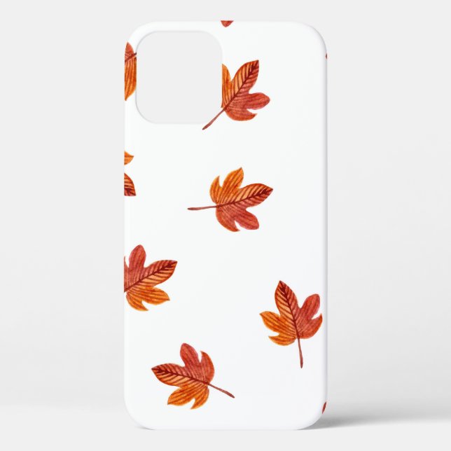 Autumn Leaves Watercolor Hand Drawn Case-Mate iPhone Case (Back)