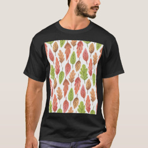Autumn Leaves Watercolor: Nature Pattern. T-Shirt
