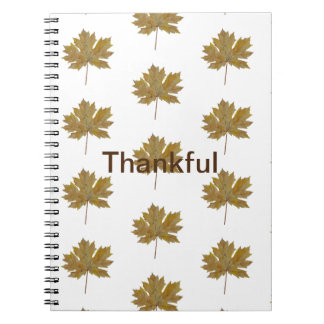 Autumn leaves watercolor Spiral Photo Notebook