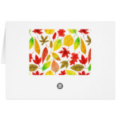 Autumn leaves watercolor white (Back Horizontal)