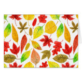 Autumn leaves watercolor white (Front Horizontal)