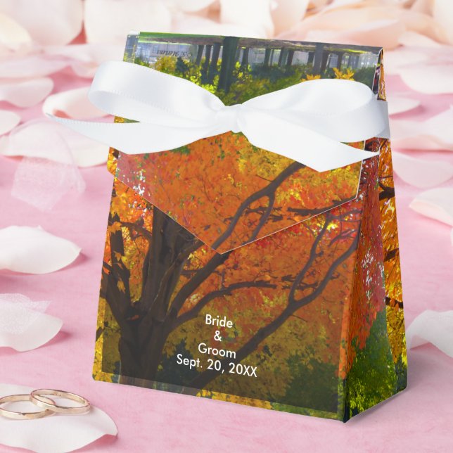 Autumn Leaves Wedding Tent Box (Wedding)
