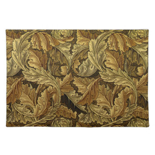 Autumn leaves William Morris pattern Placemat