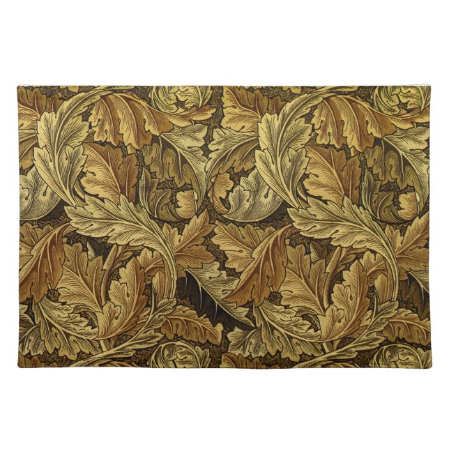 Autumn leaves William Morris pattern Placemat (Front)