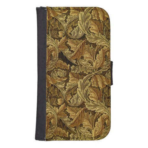 Autumn leaves William Morris pattern Phone Wallet