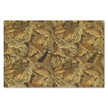 Autumn Leaves William Morris Vintage Pattern Tissue Paper by YANKAdesigns at Zazzle