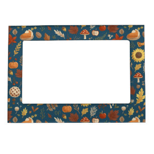 Autumn Leaves with a Dash of Thanksgiving Magnetic Frame