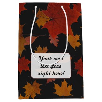 Autumn Leaves with Custom Color and Text