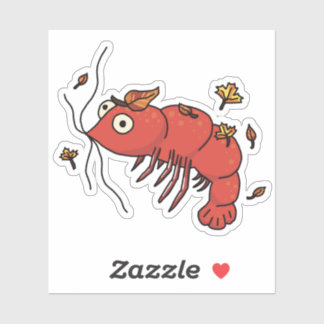 Autumn Leaves with Shrimp Sticker