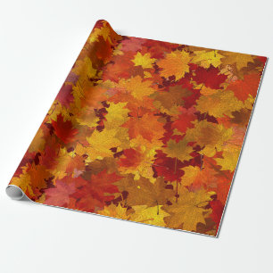 Autumn Leaves Wrapping Paper