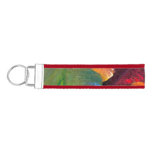 Autumn Leaves Wristlet Keychain