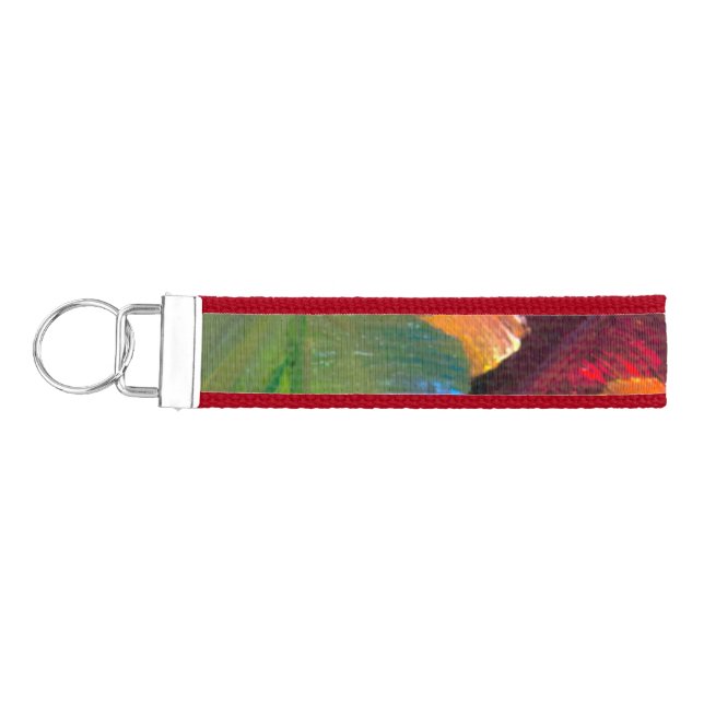 Autumn Leaves Wristlet Keychain (Keys on Left)