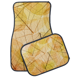 Autumn Leaves yellow and orange Background - trans Car Floor Mat