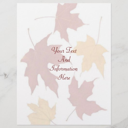 Autumn Letterhead (Front)