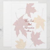 Autumn Letterhead (Front/Back)