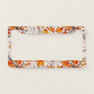 Autumn  license plate frame