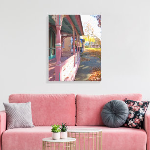 Autumn Light on Cottage Row - Martha's Vineyard Canvas Print