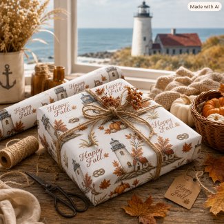 Autumn Lighthouse Brown Orange Fall Season