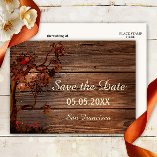 Autumn Lights Save the Date Postcard
