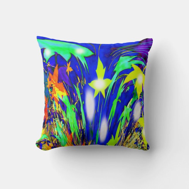 Autumn lights throw pillow (Front)