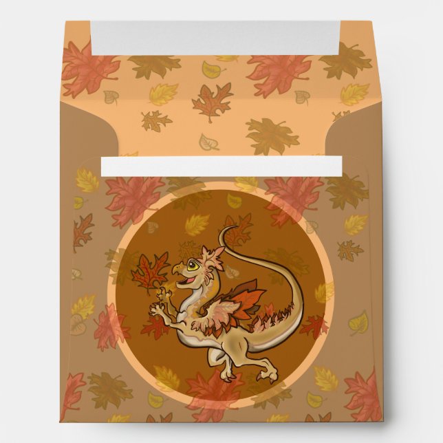 Autumn lil leaf Dragon Envelope (Back (Bottom))