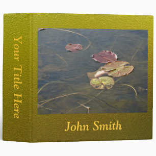 Autumn Lilypads Series Binder