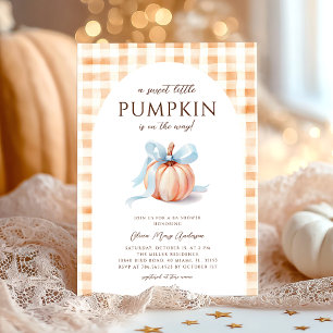 Autumn Little Pumpkin Baby Shower Invitation